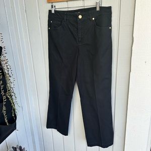 Escada Black Wide Leg Jeans size 38